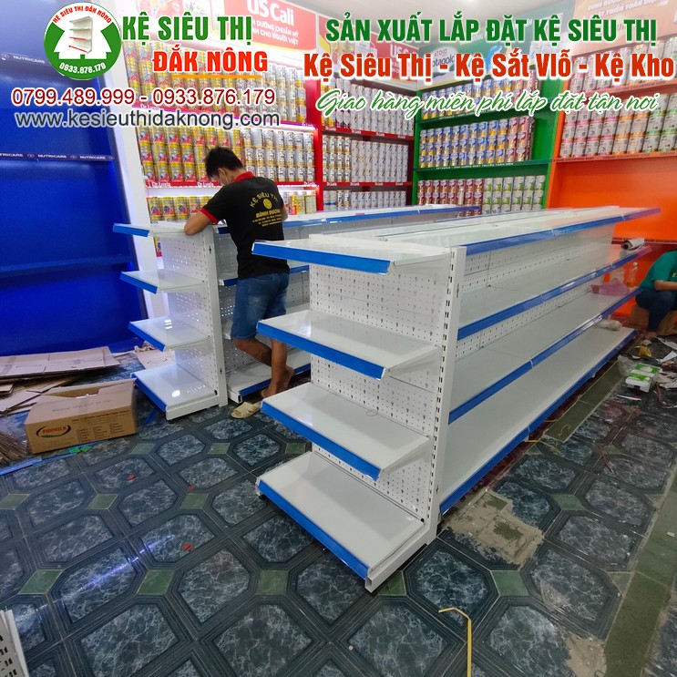 Kệ Siêu Thị Đắk Nông - Giao Hàng Lắp đặt Miễn Phí