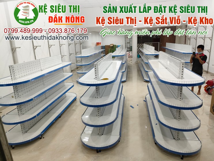 Kệ Siêu Thị Đắk Nông - Giao Hàng Lắp đặt Miễn Phí